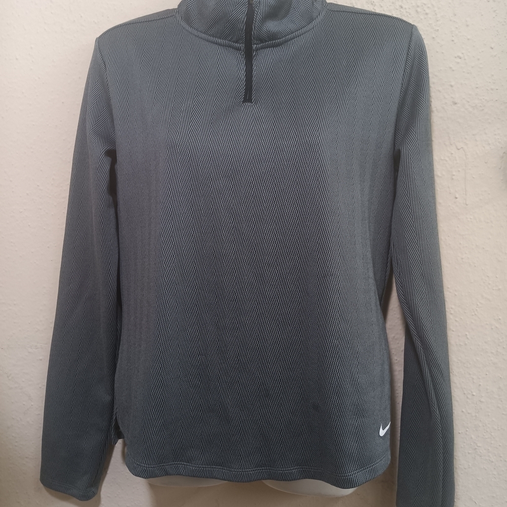 Nike Gray Quarter-Zip Pullover